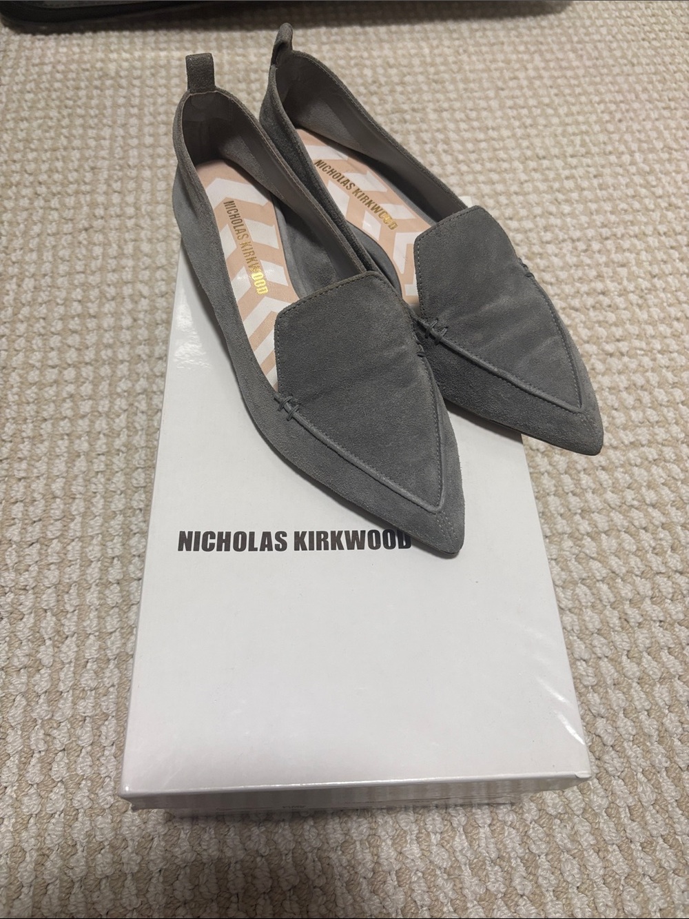 Nicholas Kirkwood Beya Loafers in Luna, 36.5